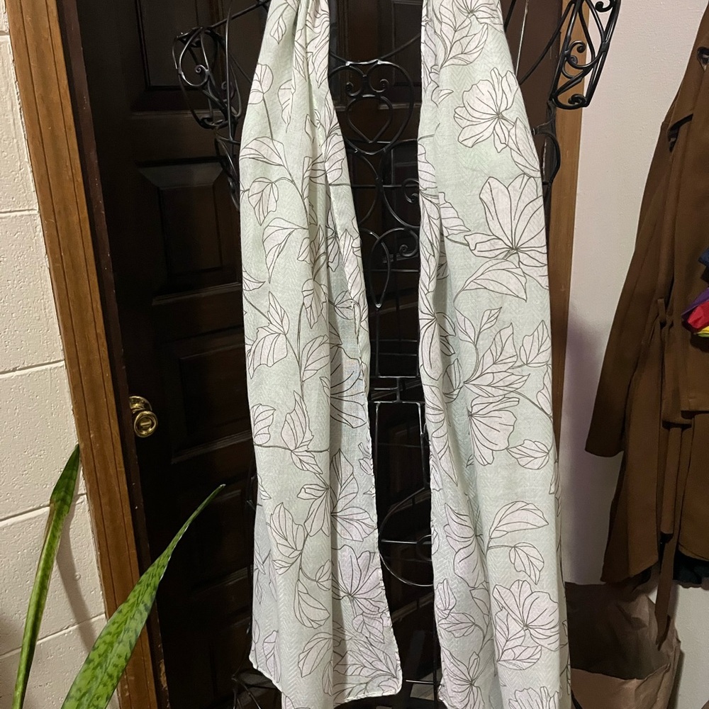 Christopher & Banks Flower Print Scarf
